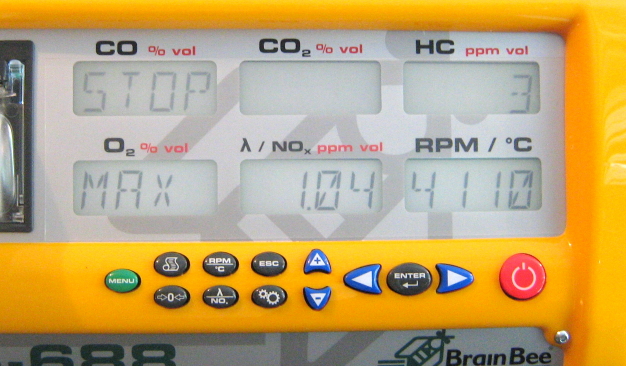 BrainBee Diesel Emission test